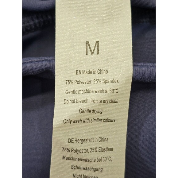 ALK Women's M Athrock Navy Blue Athleisure Athletic Stretch Wiast Leggings NEW - Picture 6 of 10